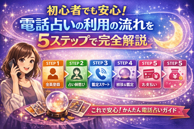 初心者でも安心！電話占いの利用の流れを5ステップで完全解説
